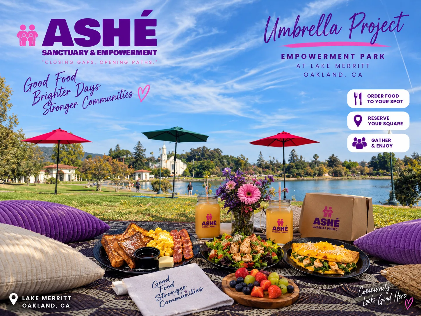 Ashé picnic experience at Lake Merritt